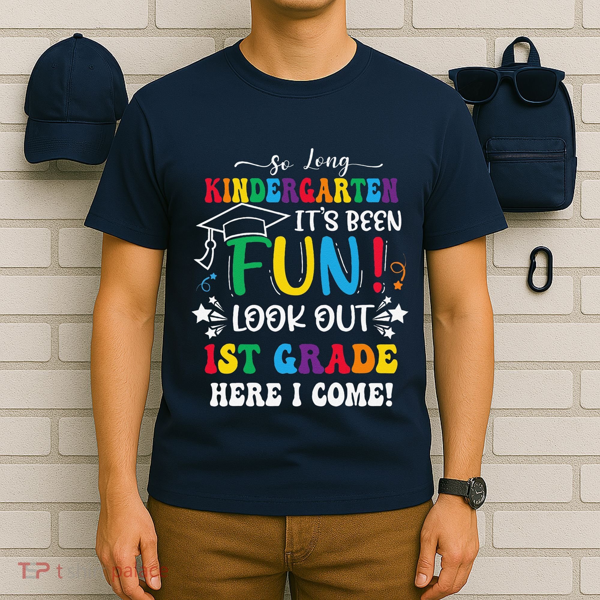 So Long Kindergarten 1st Grade Here I Come Graduation T-Shirt