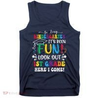 So Long Kindergarten 1st Grade Here I Come Graduation Tank Top thumb 0