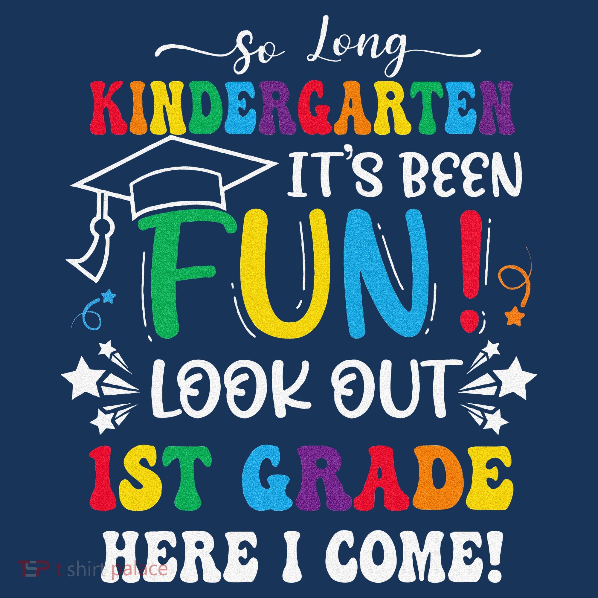 So Long Kindergarten 1st Grade Here I Come Graduation Visor