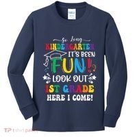 So Long Kindergarten 1st Grade Here I Come Graduation Kids Long Sleeve Shirt thumb 0