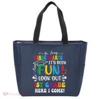So Long Kindergarten 1st Grade Here I Come Graduation Tote Bag thumb 0