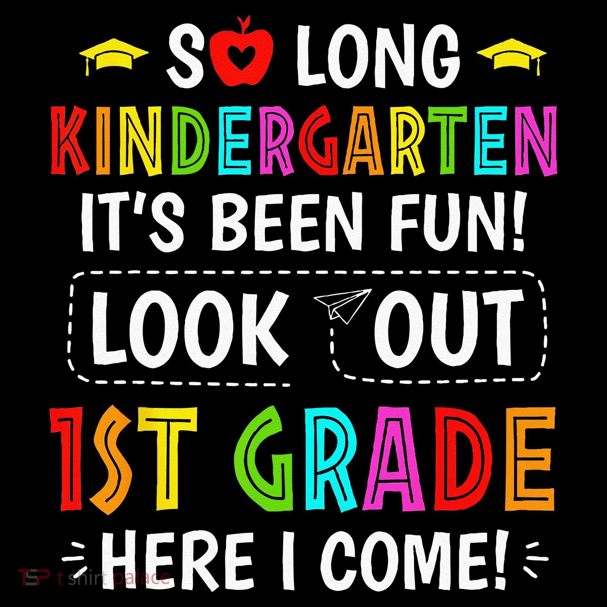 So Long Kindergarten 1st Grade Here I Come Graduation Women's Hoodie