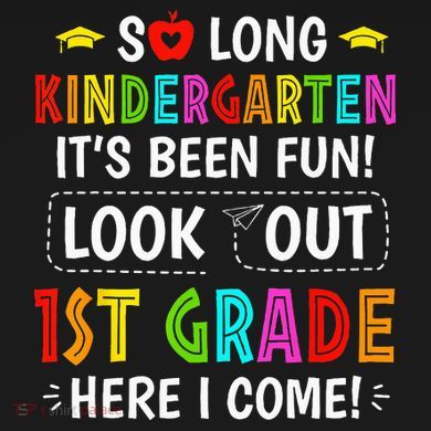 So Long Kindergarten 1st Grade Here I Come Graduation Ornament