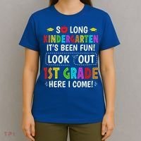 So Long Kindergarten 1st Grade Here I Come Graduation T-Shirt thumb 4