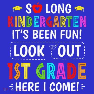 So Long Kindergarten 1st Grade Here I Come Graduation V-Neck T-Shirt