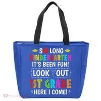So Long Kindergarten 1st Grade Here I Come Graduation Tote Bag thumb 0
