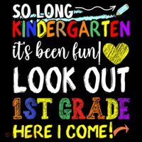 So Long Kindergarten Look Out 1st Grade Here I Come Women's Hoodie thumb 2