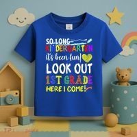 So Long Kindergarten Look Out 1st Grade Here I Come Toddler T-Shirt thumb 3