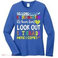 So Long Kindergarten Look Out 1st Grade Here I Come Women's Long Sleeve Shirt thumb 0
