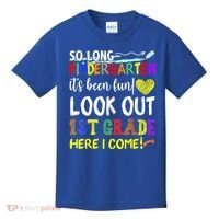 So Long Kindergarten Look Out 1st Grade Here I Come Kids T-Shirt thumb 0