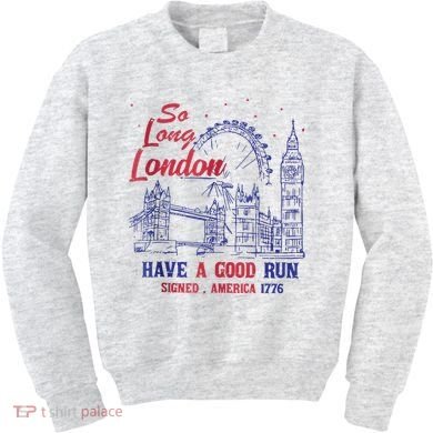 So Long London 4th Of July Kids Sweatshirt