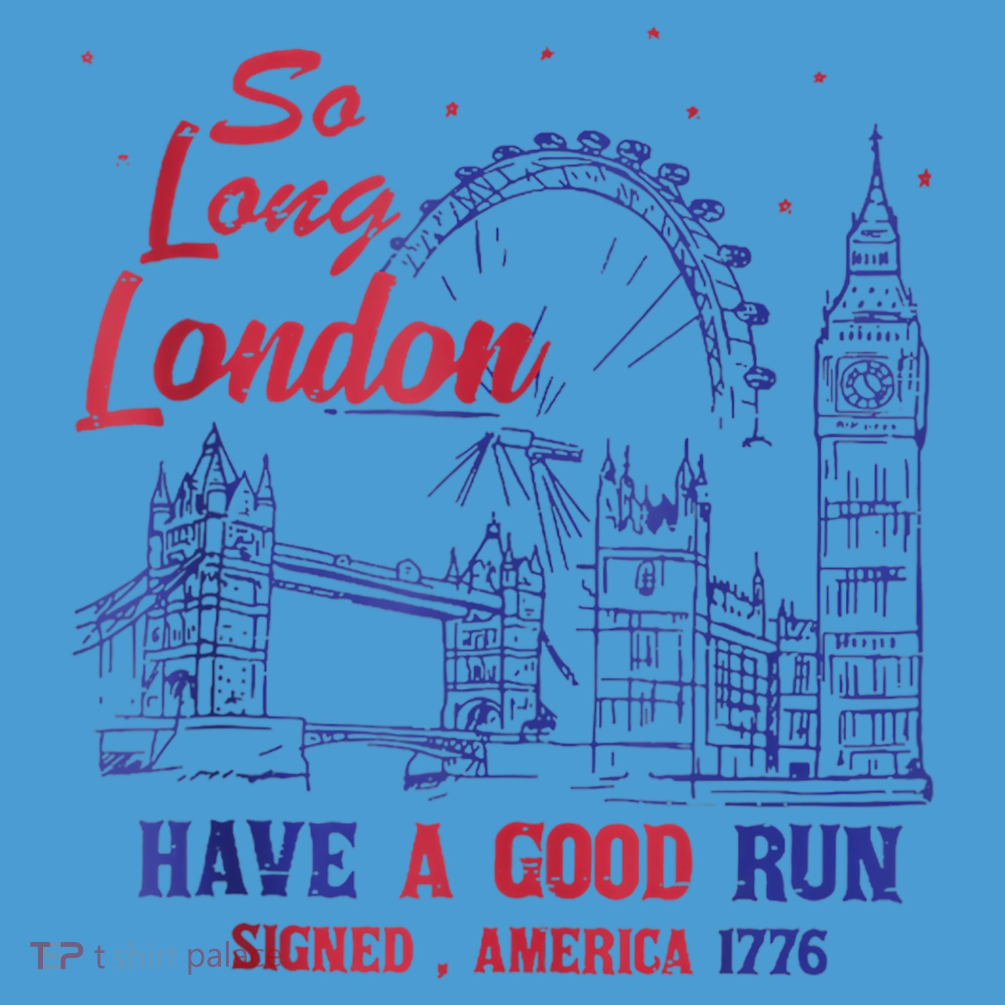 So Long London 4th Of July Tie Dye Hoodie