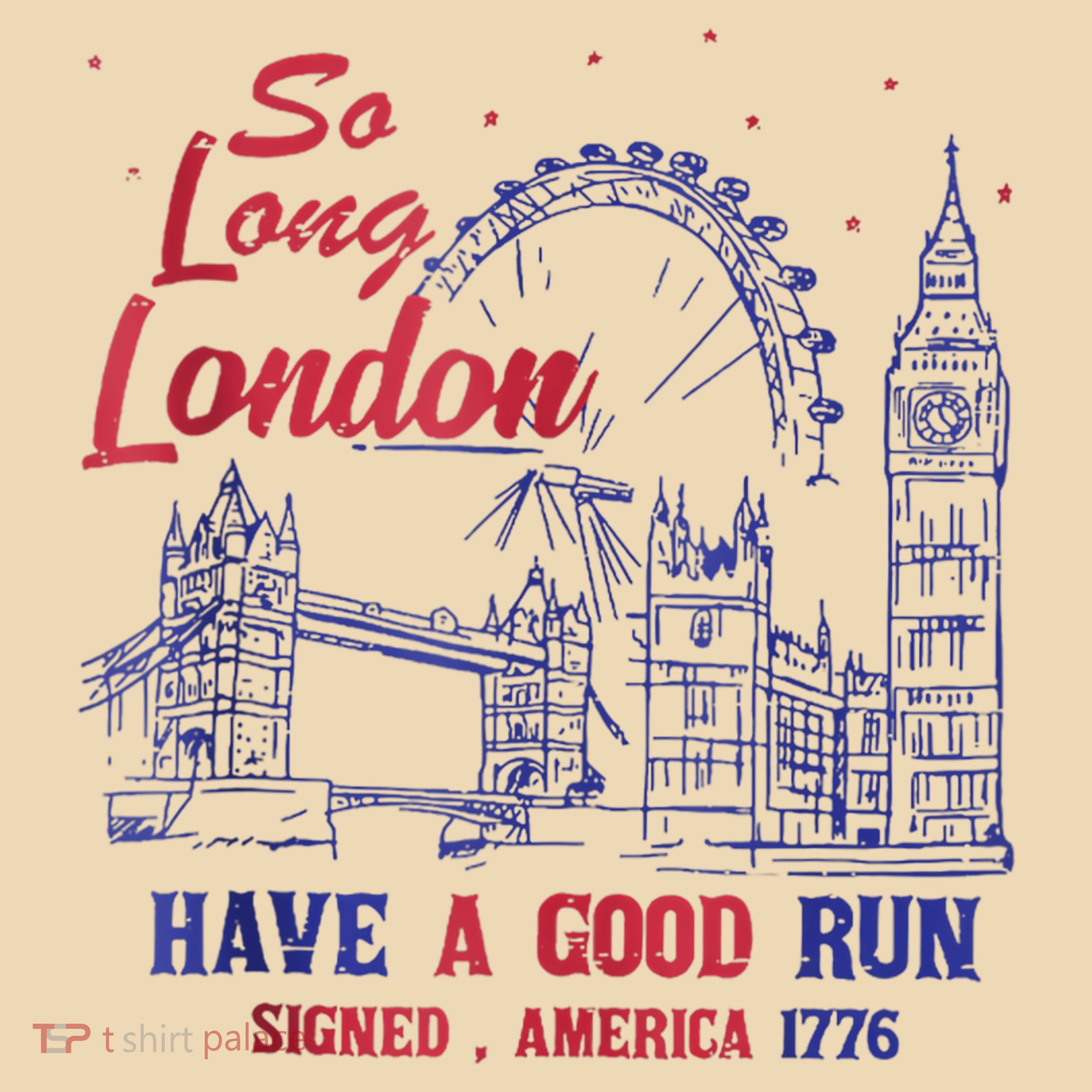 So Long London 4th Of July Tote Bag