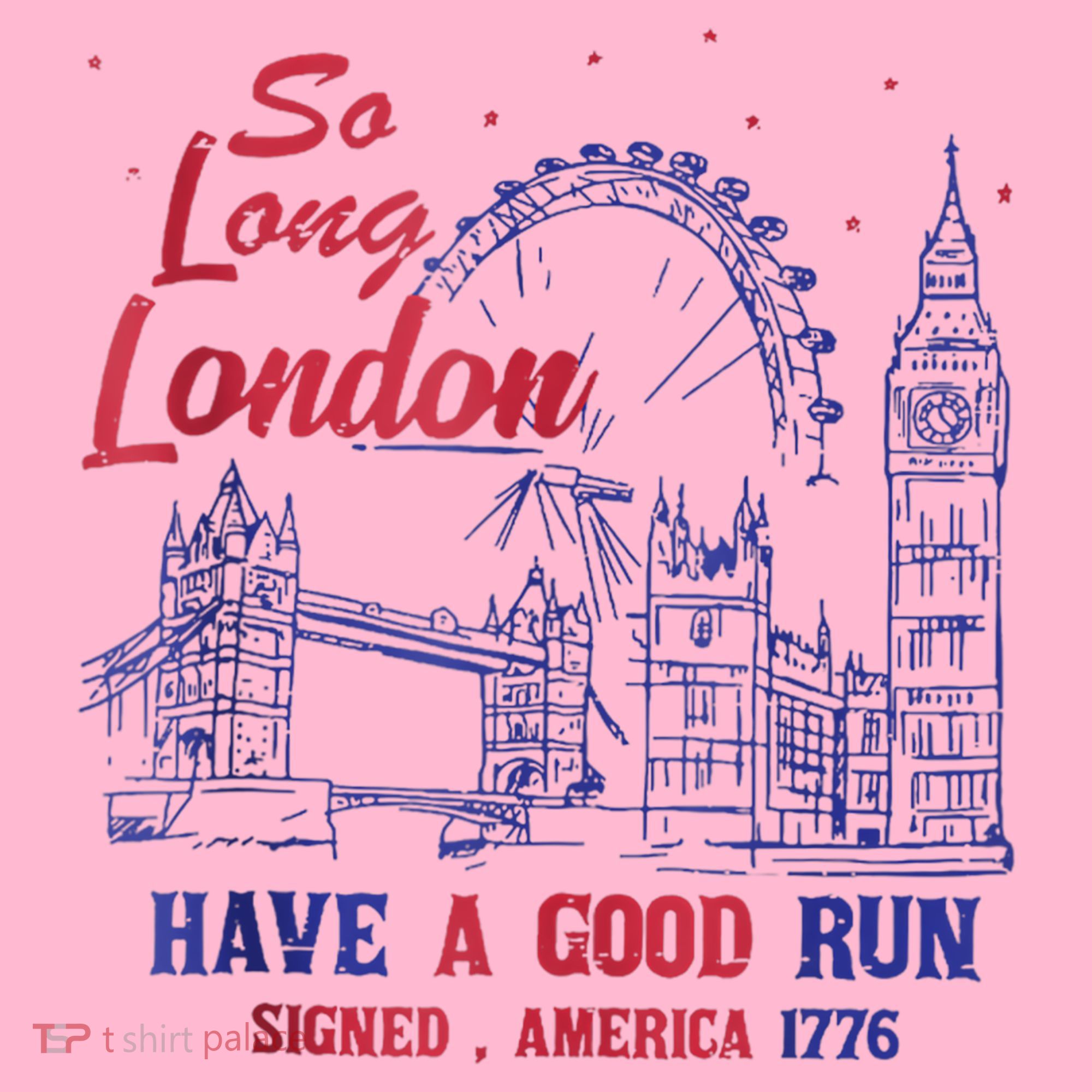 So Long London 4th Of July Coaster