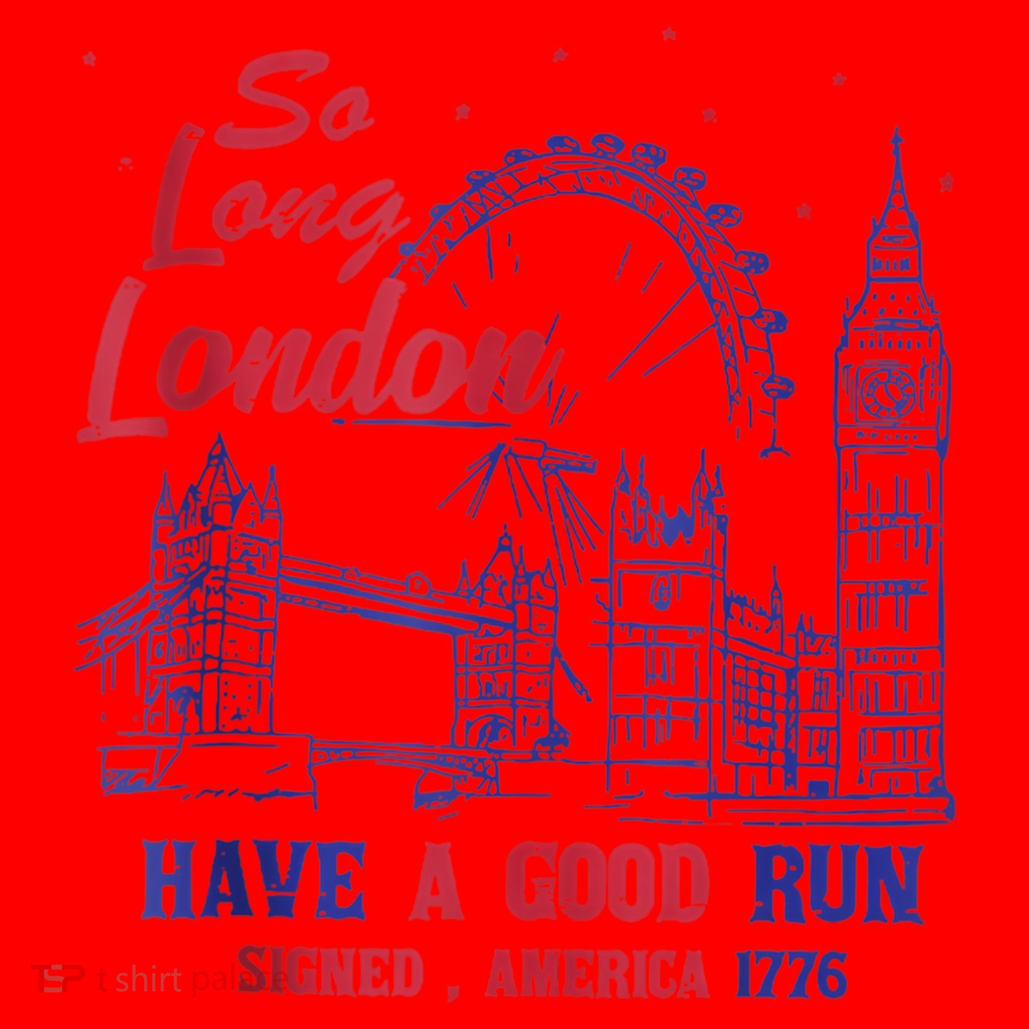 So Long London 4th Of July Santa Hat