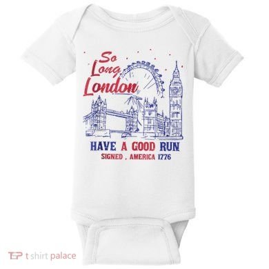 So Long London 4th Of July Baby Bodysuit