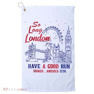 So Long London 4th Of July Golf Towel