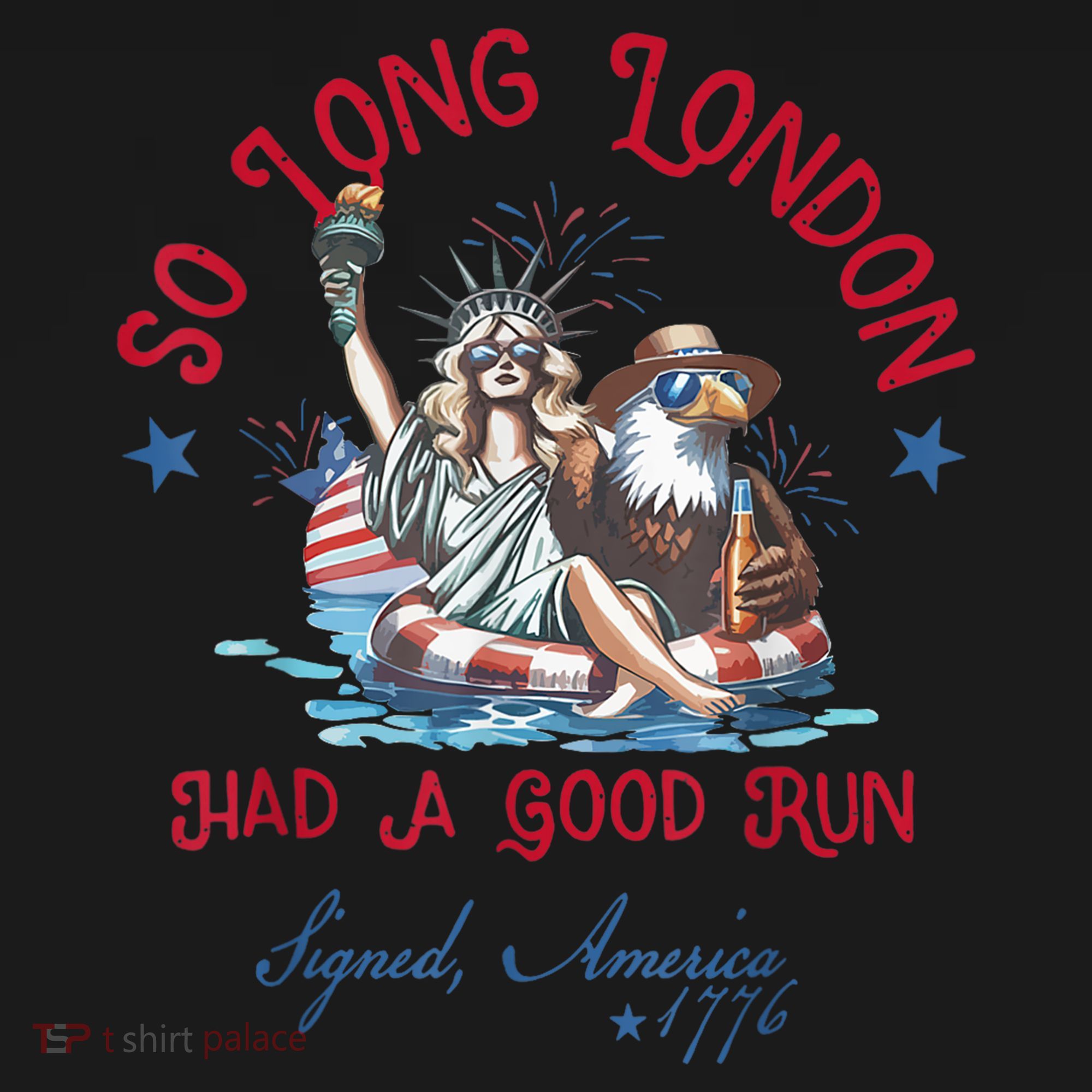 So Long London Had Good Run Funny Independence Day July 4th Polo