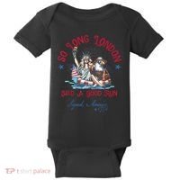 So Long London Had Good Run Funny Independence Day July 4th Baby Bodysuit thumb 0