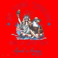 So Long London Had Good Run Funny Independence Day July 4th Santa Hat thumb 1