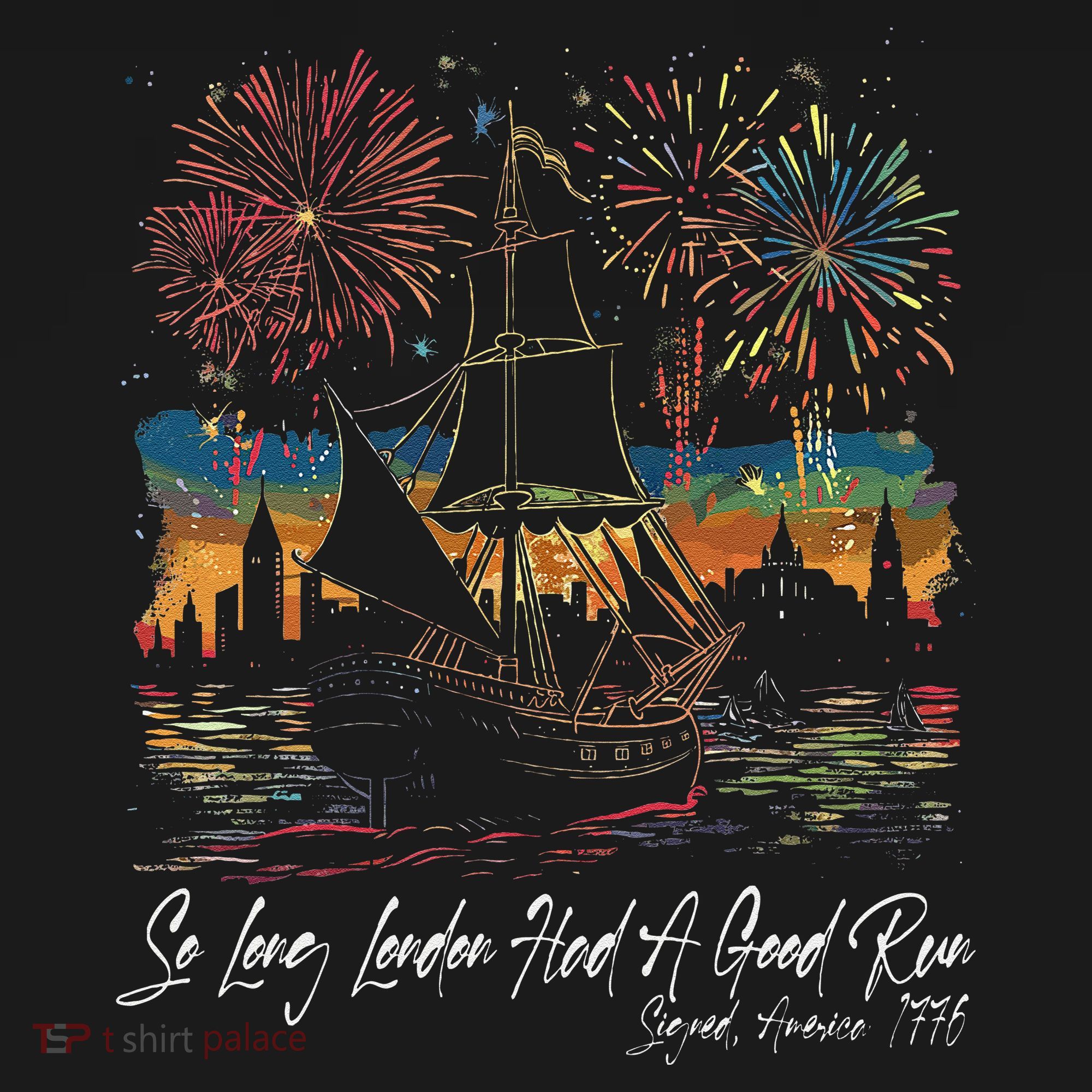 So Long London Had A Good Run 1776 Usa Funny 4th Of July Ornament