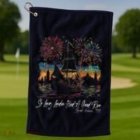 So Long London Had A Good Run 1776 Usa Funny 4th Of July Golf Towel thumb 1