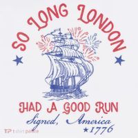 So Long London 4th Of July 1776 Usa Patriotic Women's Tank Top thumb 5