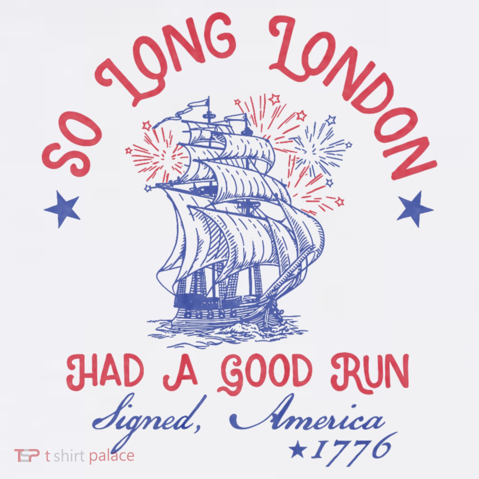 So Long London 4th Of July 1776 Usa Patriotic Women's Tank Top
