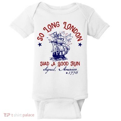 So Long London 4th Of July Baby Bodysuit