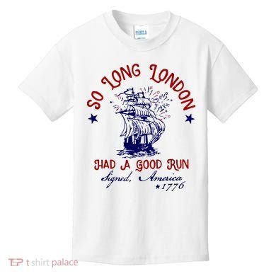 So Long London 4th Of July Kids T-Shirt