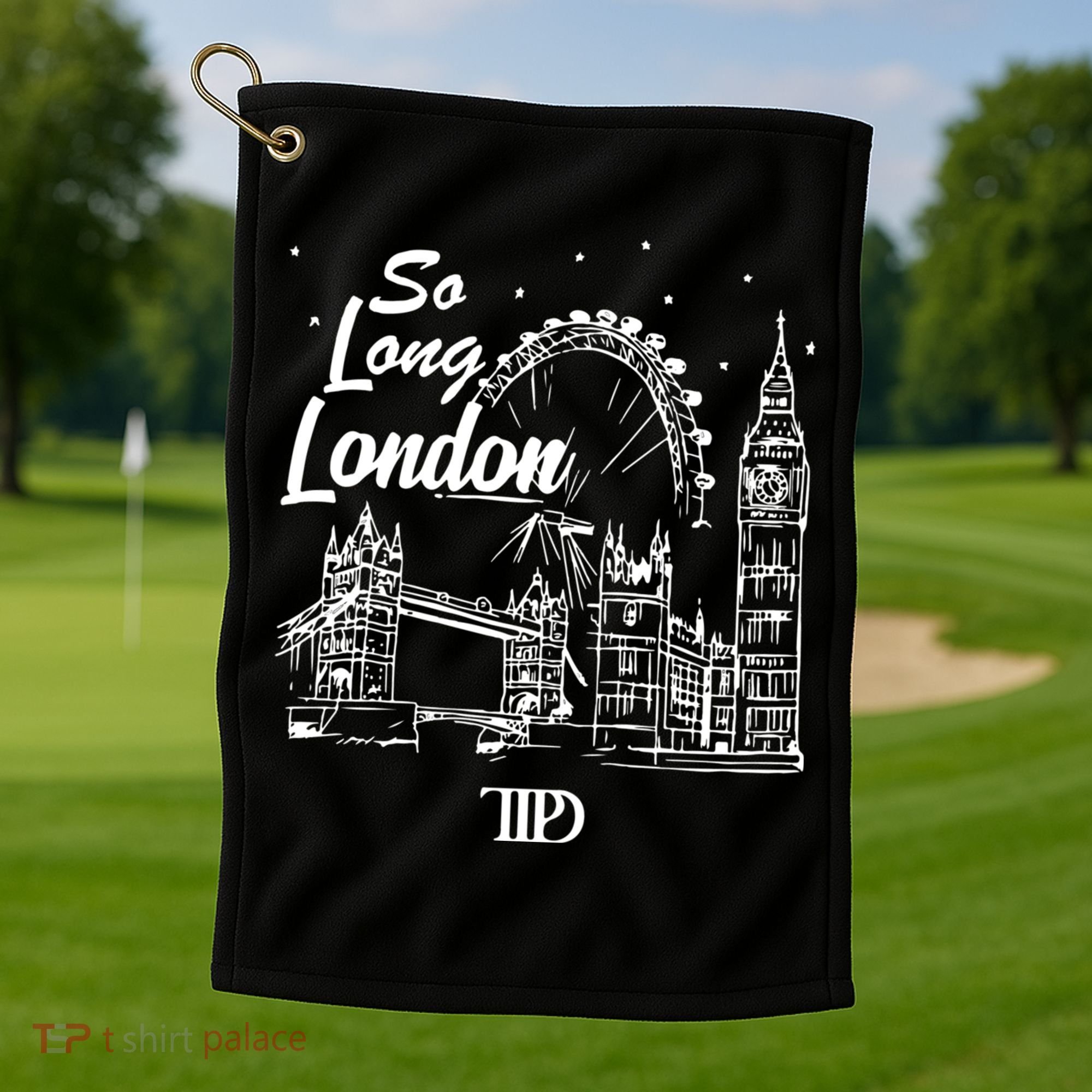 So Long London Golf Towel