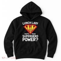 Superhero Lunch Lady Back to School Novelty Hoodie thumb 0