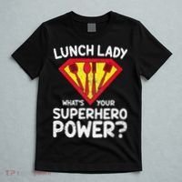 Superhero Lunch Lady Back to School Novelty T-Shirt thumb 5