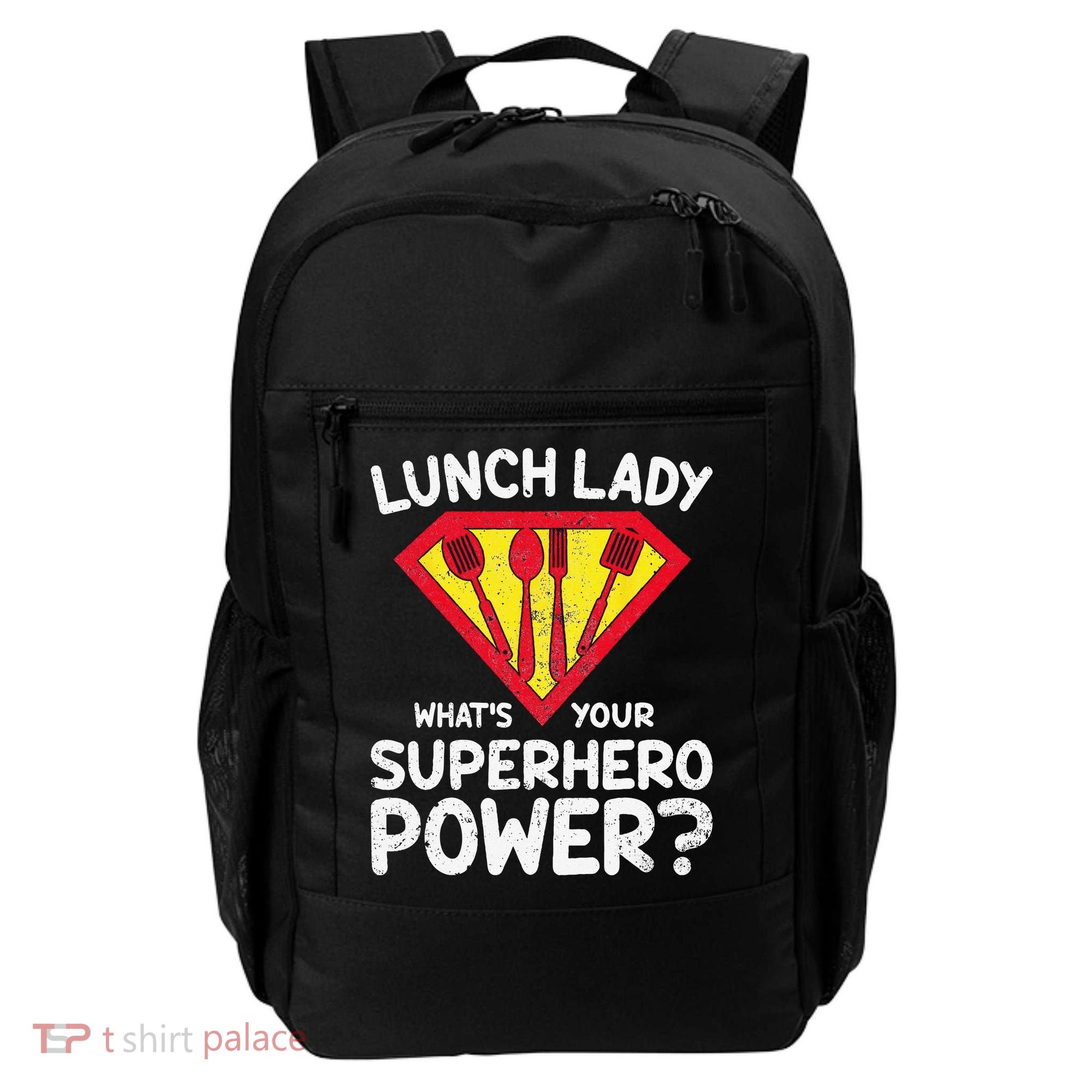 Superhero Lunch Lady Back to School Novelty Backpack
