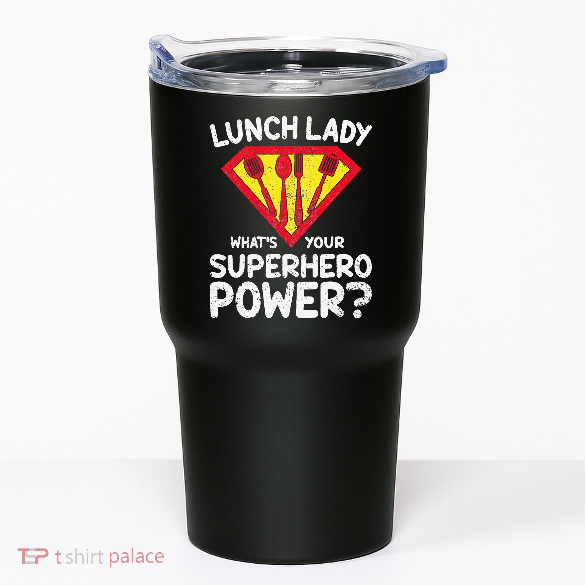 Superhero Lunch Lady Back to School Novelty Tumbler