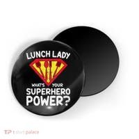 Superhero Lunch Lady Back to School Novelty Magnet thumb 0