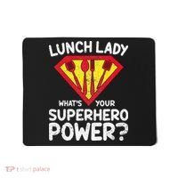 Superhero Lunch Lady Back to School Novelty Mousepad thumb 0