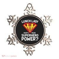 Superhero Lunch Lady Back to School Novelty Ornament thumb 0
