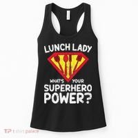 Superhero Lunch Lady Back to School Novelty Women's Tank Top thumb 0