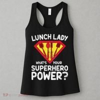 Superhero Lunch Lady Back to School Novelty Women's Tank Top thumb 3