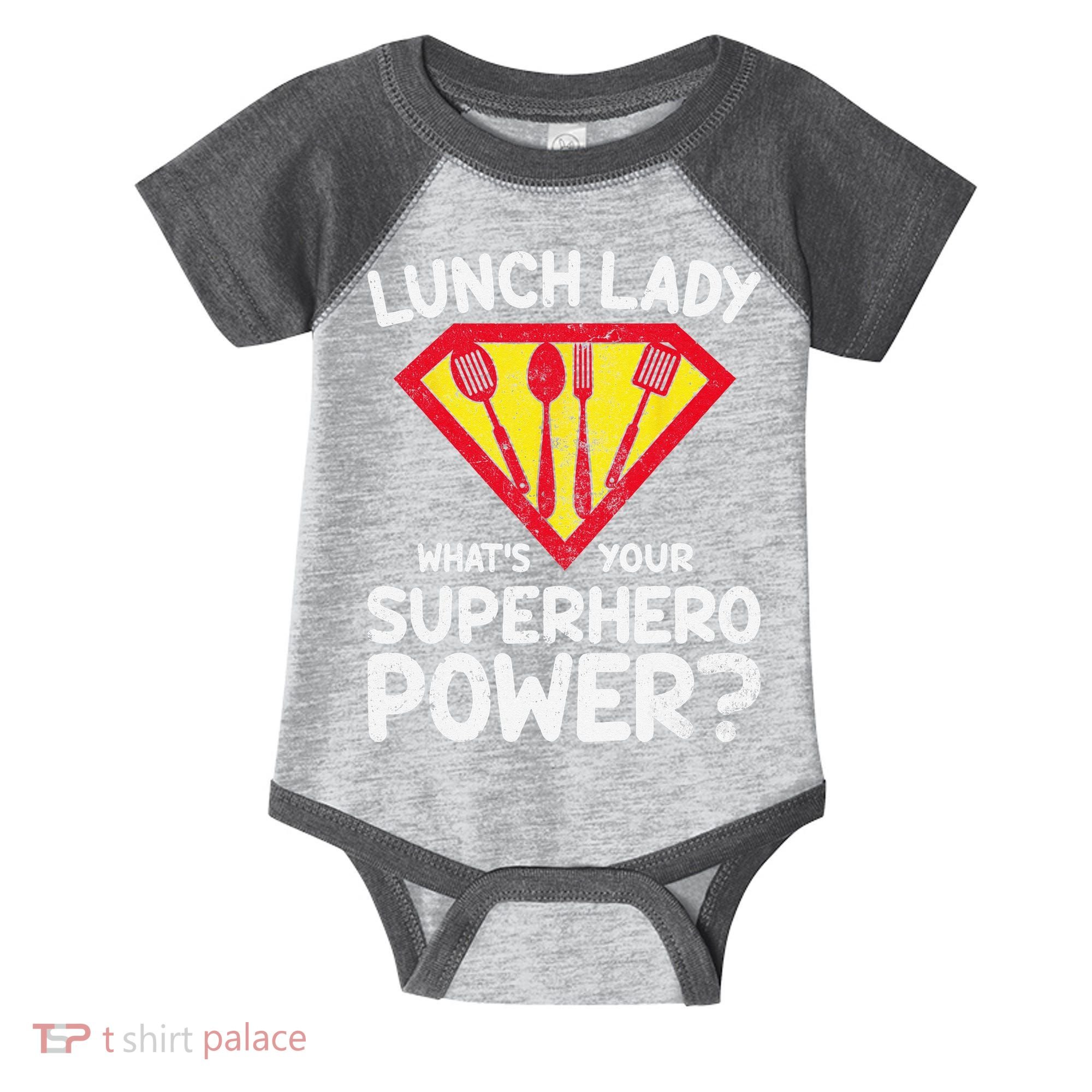 Superhero Lunch Lady Back to School Novelty Infant Baby Jersey Bodysuit