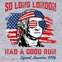 So Long London George Washington Patriotic Women's Sweatshirt thumb 2