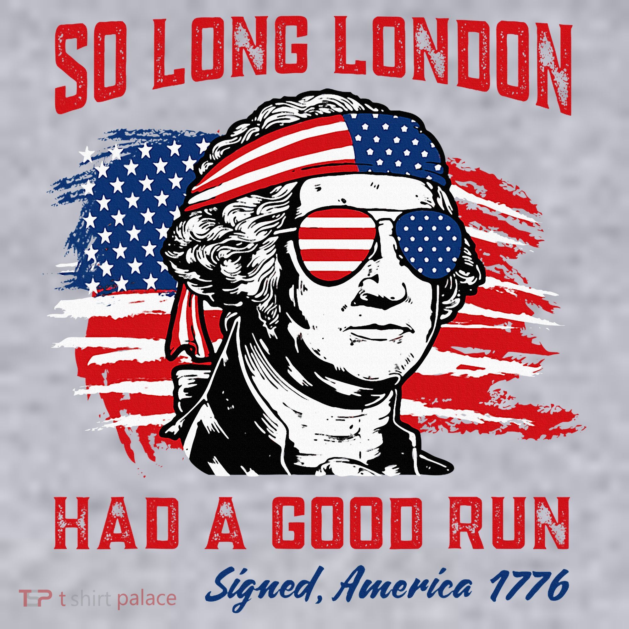 So Long London George Washington Patriotic Women's Sweatshirt