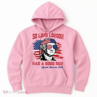 So Long London George Washington Patriotic Hoodie