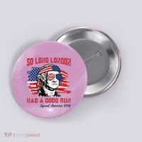 So Long London George Washington Patriotic Button thumb 0