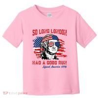 So Long London George Washington Patriotic Toddler T-Shirt thumb 0