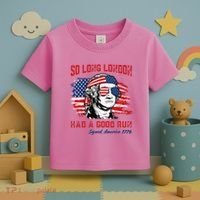 So Long London George Washington Patriotic Toddler T-Shirt thumb 3