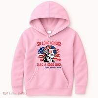 So Long London George Washington Patriotic Kids Hoodie thumb 0