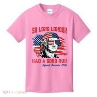So Long London George Washington Patriotic Kids T-Shirt thumb 0
