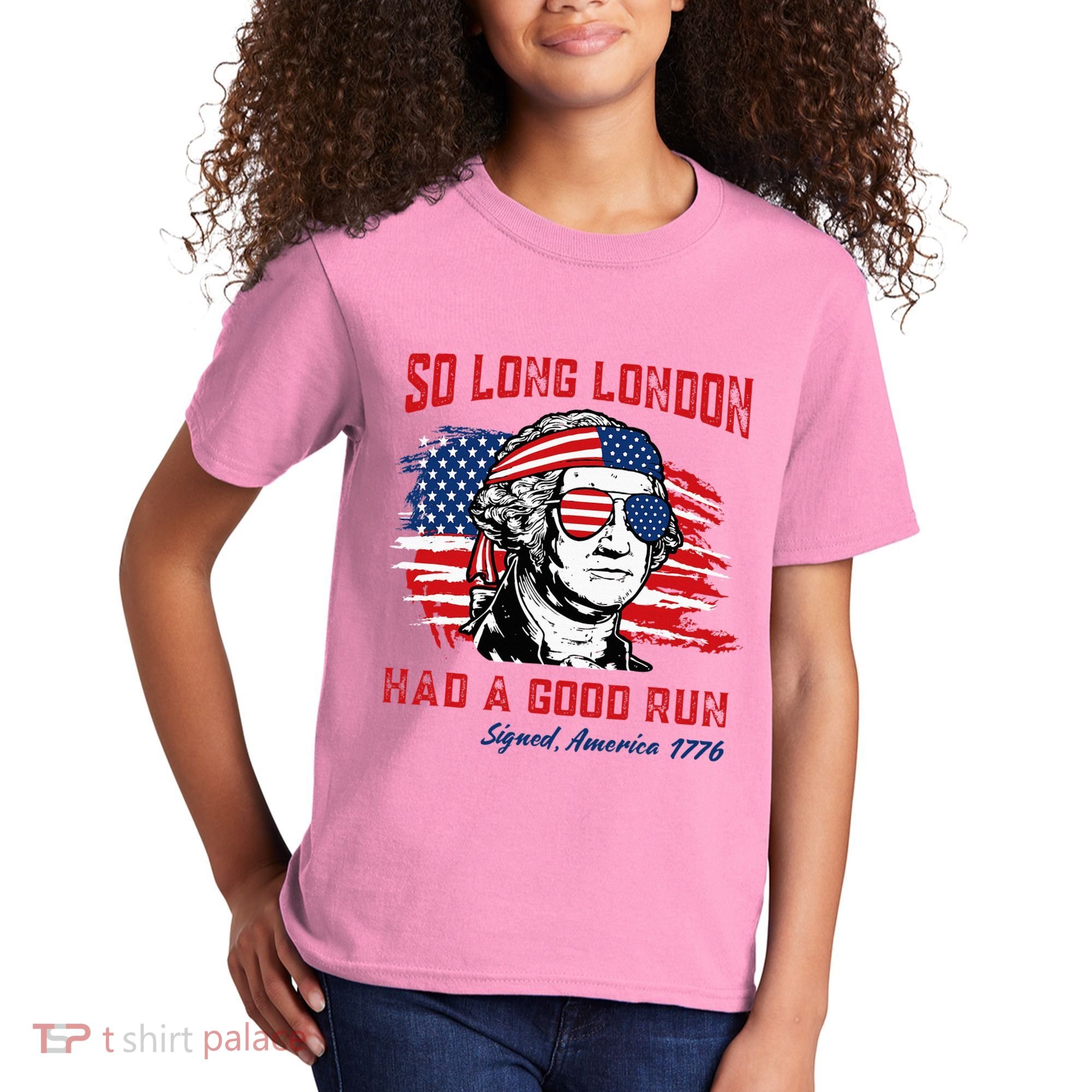 So Long London George Washington Patriotic Kids T-Shirt